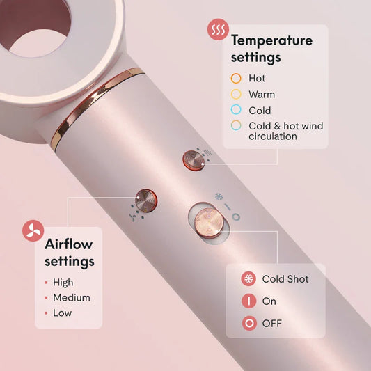 5-in-1 Multi-Functional Hair Dryer: Fast Drying, Intelligent Heat Control  600 Million Negative Ions for Frizz-Free Styling