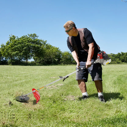 52cc Hedge Strimmer Gasoline 2Stroke Brush Cutter Grass Wacker Weed Eater Lawn Mower Yard Pruner 10 In 1 power tools
