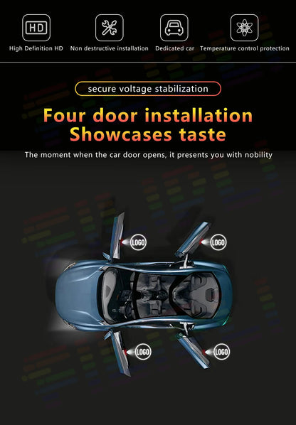Car Emblem Projector Lights Door Welcome Lamps For Volkswagen For Magotan For Passat Variant  For Golf For Sagitar For Passat