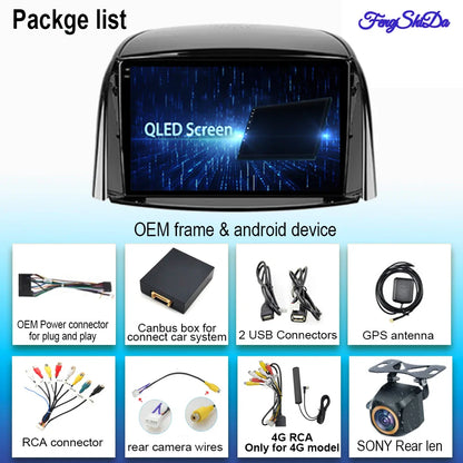 For Renault Koleos 2008 - 2016 Android Car Stereo Unit Multimedia Radio Video Player GPS Wireless Carplay Android Auto No 2din