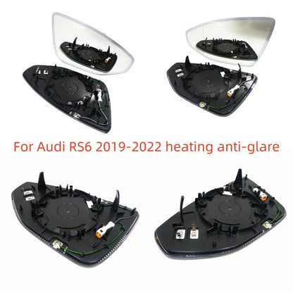 For Audi RS6 2019 2020 2021 2022 OEM Replacement Direct Fit Heated Side Mirror anti-glare Glass Auto parts NEW 1pcs