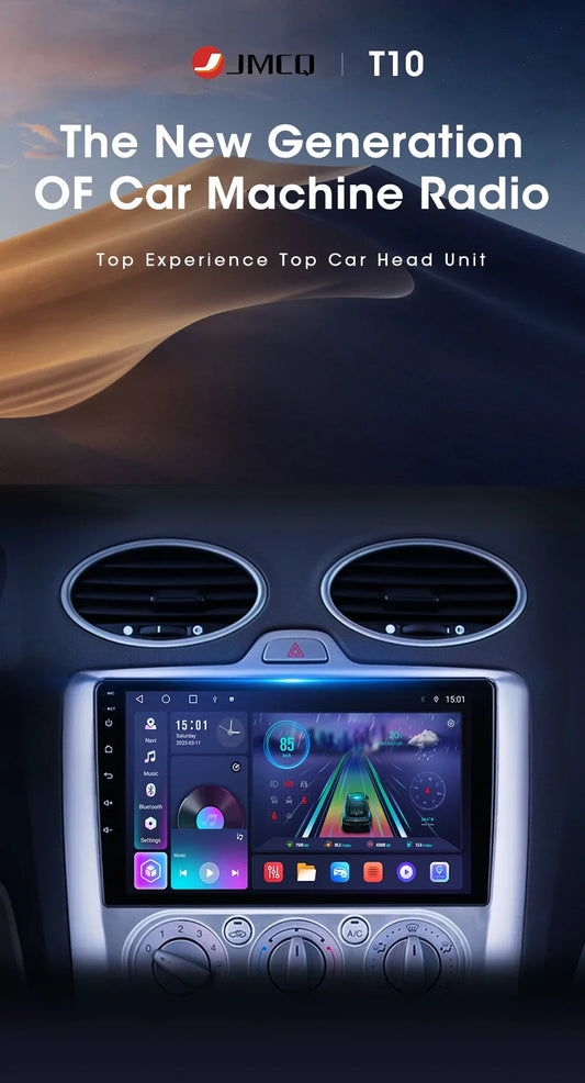 9" Car Radio For Ford Focus 2004 2005 2006 2007 2008 2009 2010 2011 Android12 Multimidia Video Player Head Unit wireless Carplay