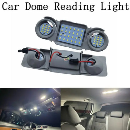 2pcs Car Interior Dome Roof Lights 48 LED For VW Passat CC B6 B7 Golf Tiguan Touran Scirocco Seat Leon Alhambra Superb Octavia