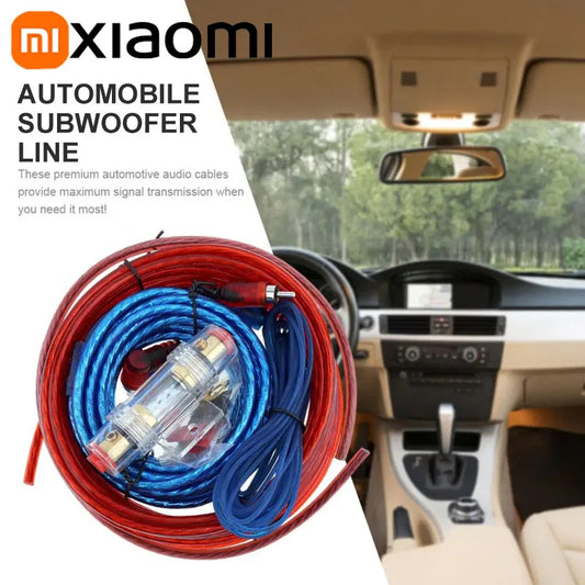 Xiaomi 1500W Audio Speakers Wiring Kit 8GA Car Subwoofer Cable 60AMP Fuse Holder Speaker Installation Wires For Car Modification