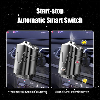 Car Air Freshener Starry Sky Top With Multi-Function Aromatherapy LED Ambient Light Essential Freshener Diffuser Accessories