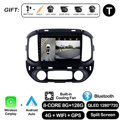 Android Auto For Chevrolet Colorado Sierra GMC 2014 - 2018 Car Radio Video Multimedia Player BT WiFi GPS Navigation Touch Screen