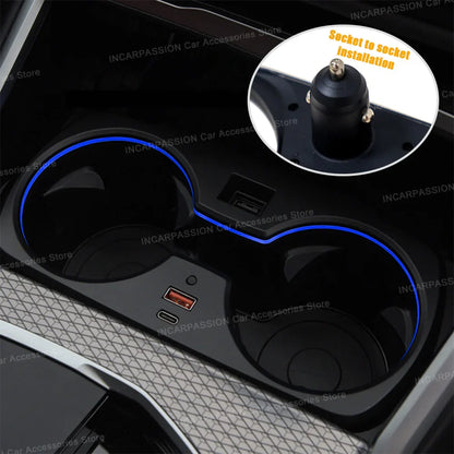 Cup holder ambient light for BMW 3 G20 4 G22 5 G30 6 G32 X3 G01 X4 G02 X5 G05 X6 G06 X7 G07