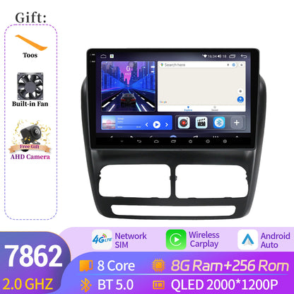 Car Radio For Fiat Doblo-Opel Combo Tour 2010-2015 Android 14 Wireless Carplay Multimedia 7862S 8G 256G Head Unit 2K QLED Screen