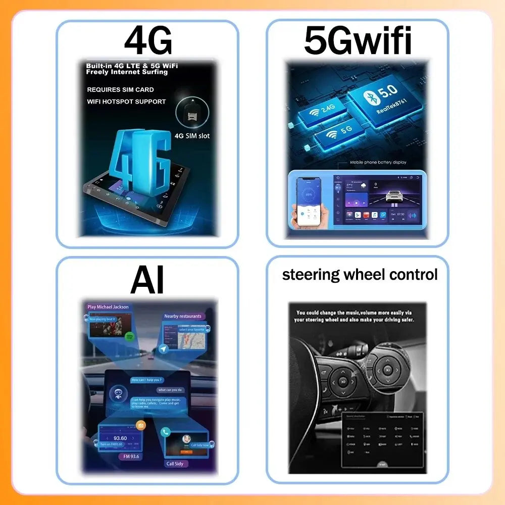 Android  For KIA Sportage 4 2016-2018 2019-2021 Multimedia Video Player Navigation GPS Stereo Wireless Carplay DSP WIFI NO 2DIN