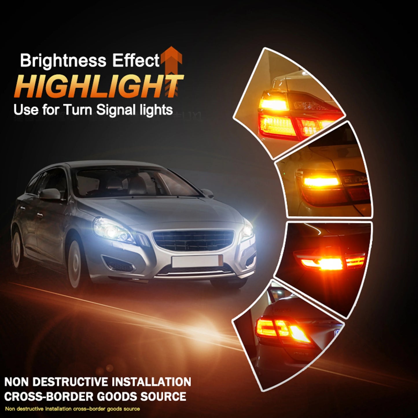 JIACHI Wholesale 100PCS BAY15D 1157 P21/5W Led Car Bulb 1156 BAU15S T25 3157 7443 Brake Lights Daytime Running Lamp DRL DC12-24V