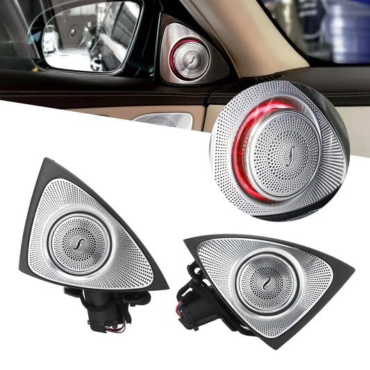 7 Color 3D Rotating Tweeter With LED Ambient Lighting For  S-Class W222 2014 2015 2016 2017
