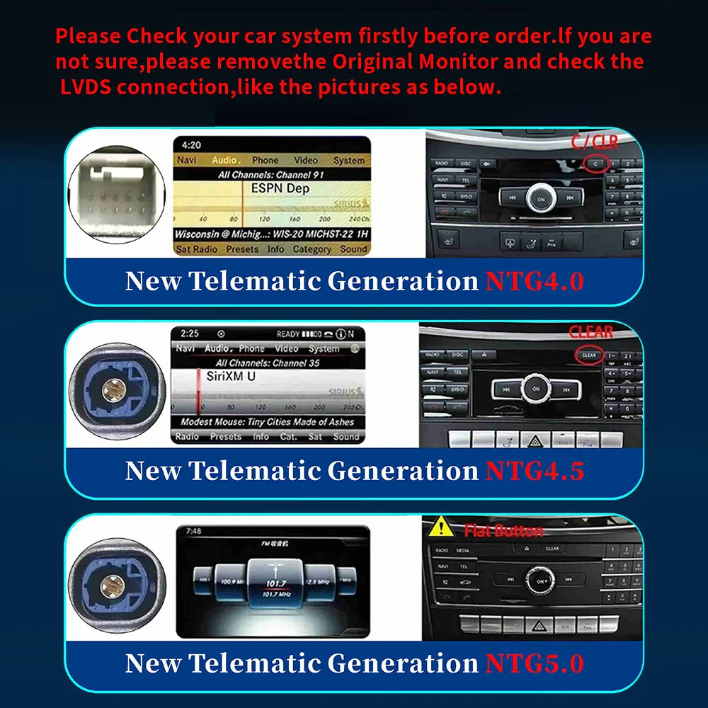 New Car Multimedia Wireless Android AUTO CarPlay 12.3inch Screen For Mercedes Benz CLA C117 Car Video Players wifi dsp 4g