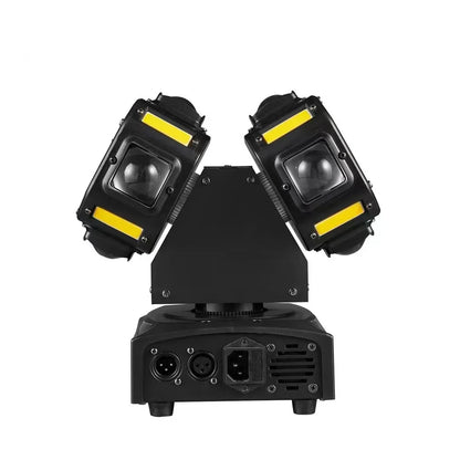 2 Arms Rotating Moving Head Light 8PCS Beads Stage Effect RGBW Beam Laser Strobe Disco Party DMX Sound Control Light power tools
