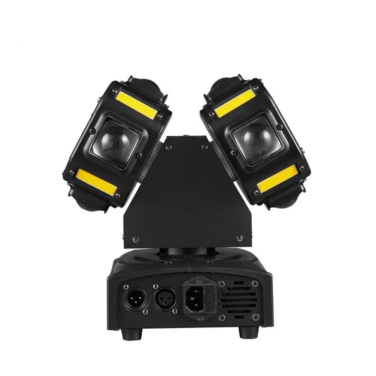 2 Arms Rotating Moving Head Light 8PCS Beads Stage Effect RGBW Beam Laser Strobe Disco Party DMX Sound Control Light power tools