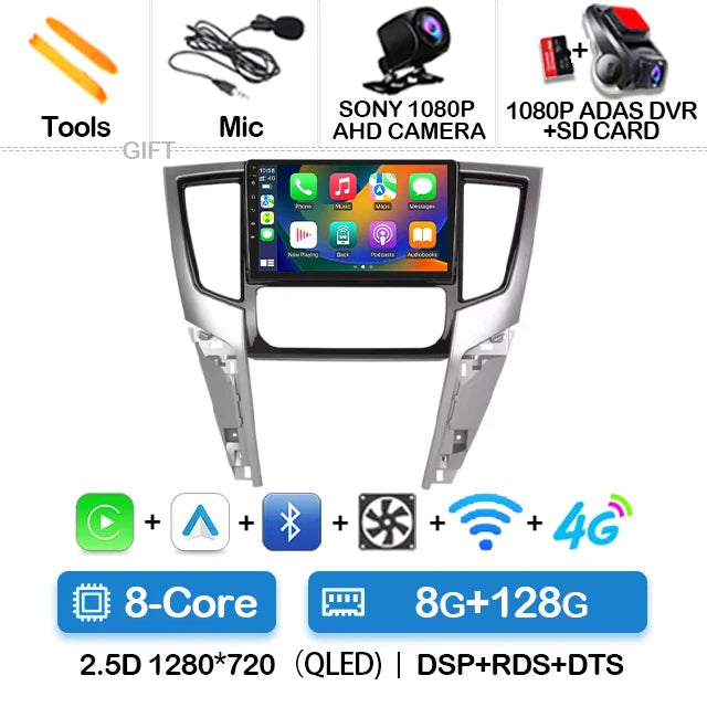 Android 14 Car Radio For Mitsubishi L200 5 2018 - 2021 Multimedia Video Player 4G WIFI Wireless Carplay Auto Head Unit QLED 2DIN