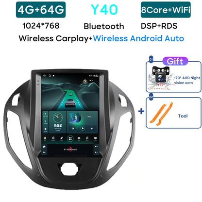 Android 14 Car Radio For Ford B-Max Transit Courier Tourneo 2012 - 2018 Carplay Navigation GPS Carplay Multimedia Player No 2din