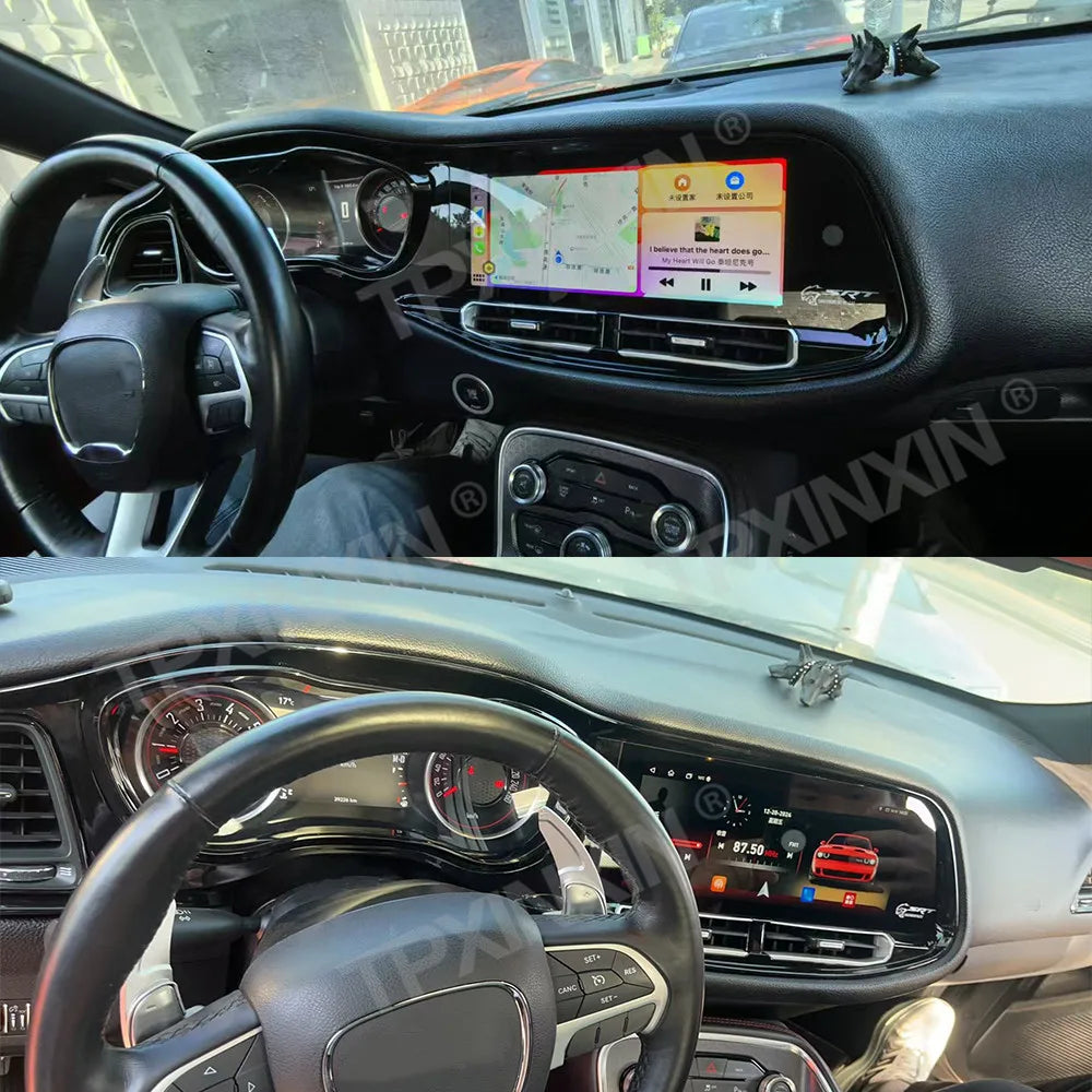 12.3 Inch Android 13 for Dodge Challenger, SRT 2015-2023 Car Multimidia Player GPS Navigation Stereo head Unit,dashboard Upgrade