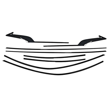 Black Car Window Decorative Strip Glass Chrome-plated Strip Decorative Panel Suitable For Infiniti Q60 2015-2020