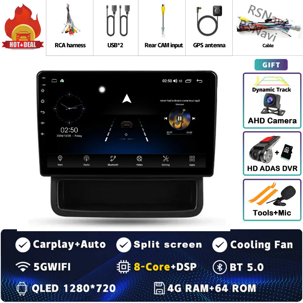 Android 14 Carplay Auto For Renault Trafic 2 For Opel Vivaro A For Nissan primastar 2006 - 2014 Car Radio Stereo Player Video BT