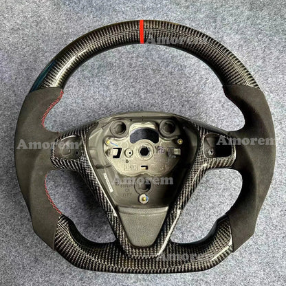 For Ford Fiesta MK7 MK7.5 ST180 Customised Carbon Fiber Steering Wheel 2009 2010 2011 2012 2013 2014 2015 2016 2017