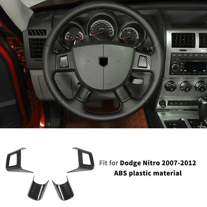 ABS Interior Central Control Steering Wheel Reading Light Decoration Cover For Dodge Nitro 2007-2012 Car Interior Accessories