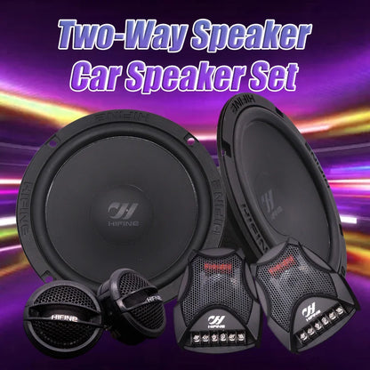 6.5 Inch Two Way Speaker Car Speaker Set 4 Ohms RMS 60W MAX 250W High Quality Car Audio Universal Modification Car Speaker Kit