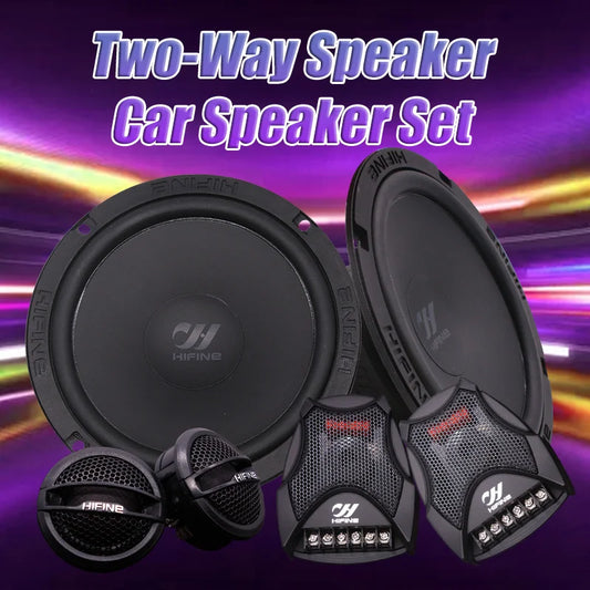 6.5 Inch Two Way Speaker Car Speaker Set 4 Ohms RMS 60W MAX 250W High Quality Car Audio Universal Modification Car Speaker Kit