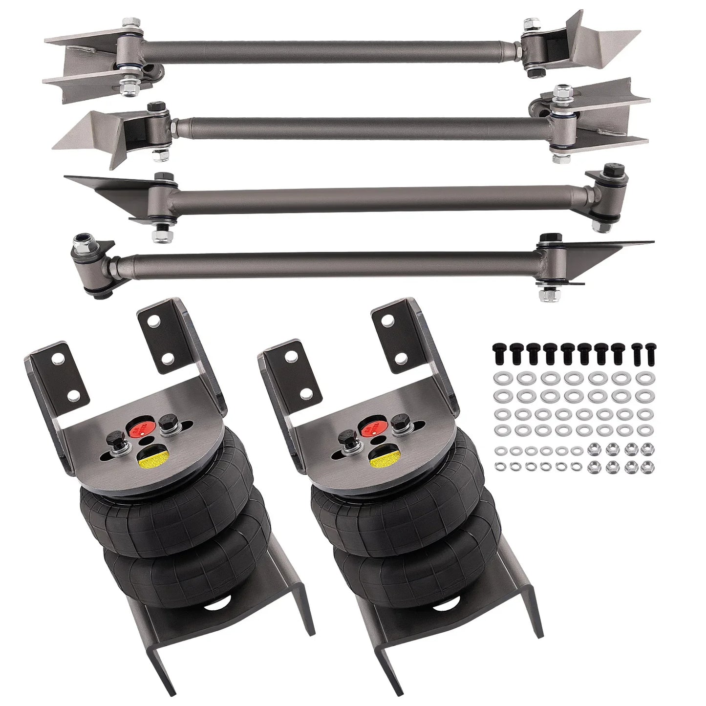 Air Ride Suspension 2.75 Axle Mount  Weld On 4 Link Kit Brackets 2500 Bags for Dodge Ram 1500 2500 3500