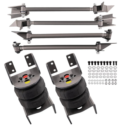 Air Ride Suspension 2.75 Axle Mount  Weld On 4 Link Kit Brackets 2500 Bags for Dodge Ram 1500 2500 3500