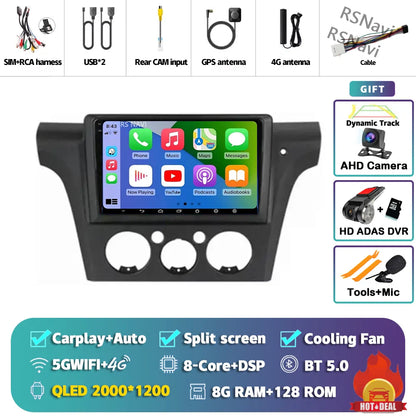 Android 14 Carplay Auto Car Radio Multimedia Player For Mitsubishi Airtrek Outlander 2001-2005 2din Autoradio Stereo Head Unit