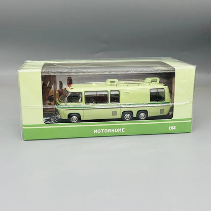 MK Miniatures 1:64 GMC Motorhome HEC Caravan Limited Edition Beijing Exhibition Exclusive Resin Model Long Body RV Collectible
