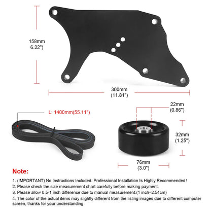 LS Truck Dual Alternator Bracket Kit for GM 1999-2013 4.8L 5.3L 6.0L 6.2L Vortec V8 Engine For Chevy For GMC