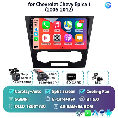 Android 14 Carplay Auto For Chevrolet Epica 1 2006 2007 2008 - 2012 Car Radio GPS Multimedia 2 Din Stereo Head Unit Player Video