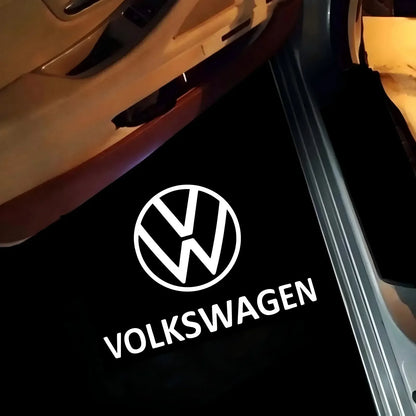 HD For VW Volkswagen Jetta MK4 Bora Sharan Touran Lavida Caddy MK3 Polo Golf 3 4 Beetle LED Car Door Logo Light Projector Lamp