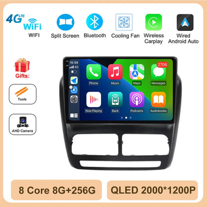 Android 14 Car Radio GPS Navigation For FIAT Doblo Opel Combo Tour 2010 2011 2012 - 2015 2018 Stereo Video Player Carplay Auto