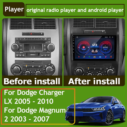 Car Radio Carplay For Dodge Charger LX 2005-2010 For Dodge Magnum 2 2003-2007 Navigation GPS Android Auto Stereo 4G Wifi No 2din