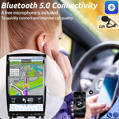 14.5" Android 14 For Infiniti EX25 E35 EX37 EX30D QX50 QX70 2008-2016 Car Radio Carplay 2.5K Screen Tesla Style Stereo 4G Player