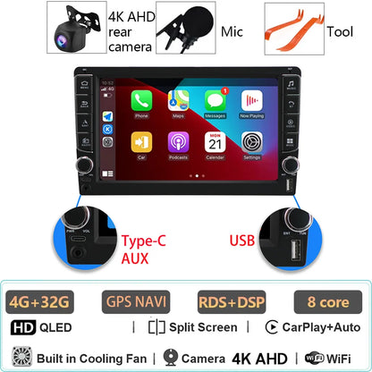 Car Radio Android 14 For Ford Fiesta Mk 6 2009 - 2018 Mirror Link AutoMotive Smart Car Systems GPS Navigation Bluetooth 8 Core
