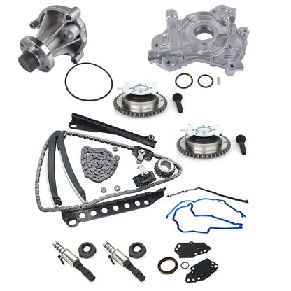 AP03 Timing Chain Kit Oil Water Pump Cover Gasket for 2005-2010 Lincoln Navigator Ford Expedition F-150 F-250 F-350 5.4L
