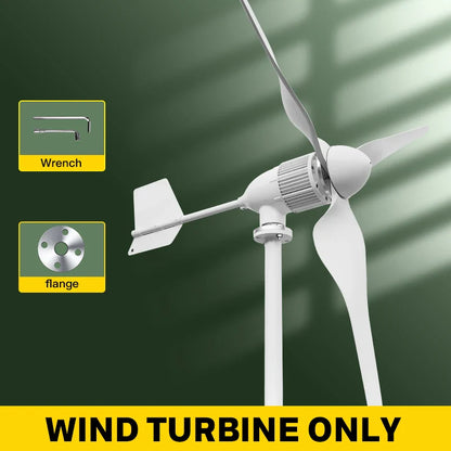 5000w 2kw Horizontal Wind Turbine Generator 96V 48V 24V Free Energy Magnetic Dynamo Strong Power 220v Inverter Output For Home power tools