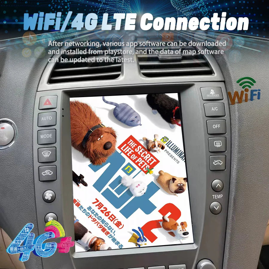 Android 14 Screen Car Radio Stereo For Lexus ES240 ES250 ES300 ES330 ES350 ES 350 2007 GPS Carplay Navigation Video Player