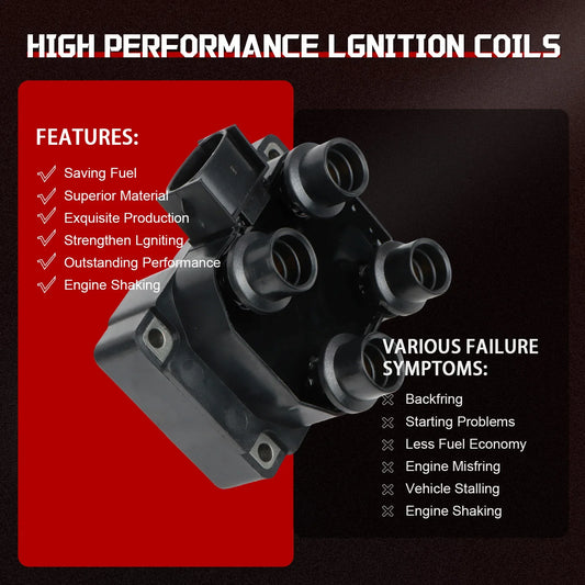 2Pcs Ignition Coils+8Pcs Iridium Spark Plugs+8Pcs Spark Plug Wires FD487 For Ford Ranger F150 F250 Lincoln Mercury Mazda B2300
