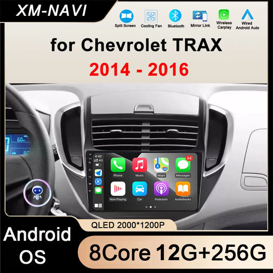 Android OS Car Radio Multimedia Stereo Player WiFi GPS Navigation Video For Chevrolet TRAX 2014 - 2016 Wireless Carplay 4G