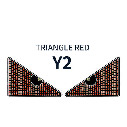 Car Windshield Eyes Animated LED Lamp Dynamic Devil Eye Light Triangle and Semicircle Funny Eye Light Universal 11 Model