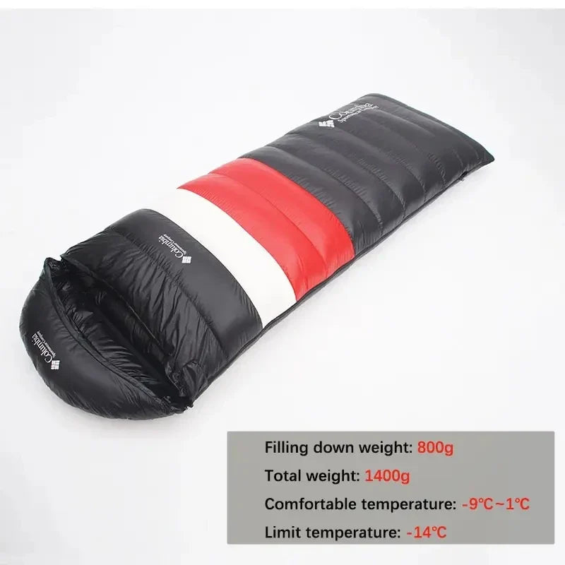 White Goose Down Sleeping Bag for Tourism Hiking Camping Emergency Sleeping Bag Trekking Supplies Sleeping Bag Nature Hike
