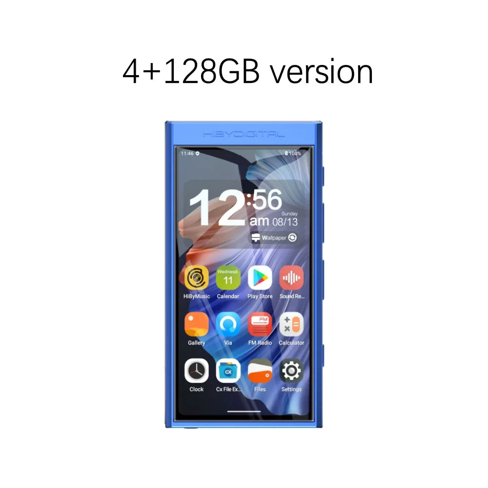 HiBy Digital M300 Android 13 Music Player MP3 HiFi Audio Bluetooth WiFi DSD256 FM Radio Dual Mic Built-in Speaker IPS 29hr 128GB