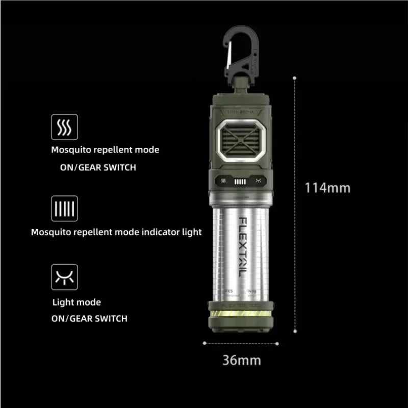 FLEXTAIL Tiny Repel S 2-in-1 Mosquito Repellent Wireless Portable Mosquito Killer Repellent Outdoor Camping Fishing Hiking Tents