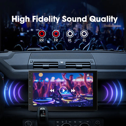 7" Double Din Car Stereo with Wireless CarPlay & Android Auto, Car Radio with BT 4.1/Backup Camera/Mirror Link/GPS/WiFi/FM/AM