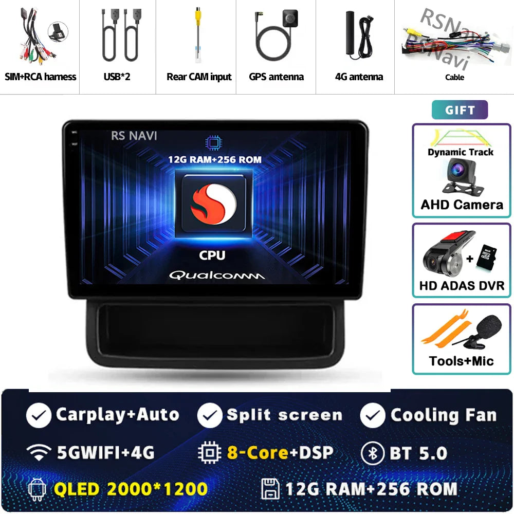 Android 14 Carplay Auto For Renault Trafic 2 For Opel Vivaro A For Nissan primastar 2006 - 2014 Car Radio Stereo Player Video BT
