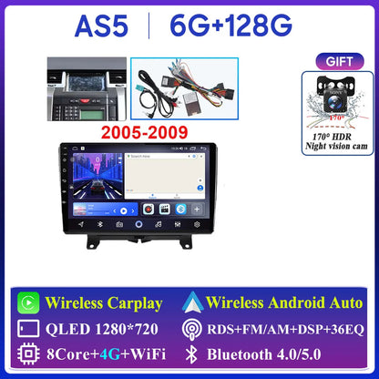 Car Radio Carplay For Land Rover Range Sport 2005 2006 2007 2008 2009  Multimedia Player GPS Navigation Android Auto 5G Wifi